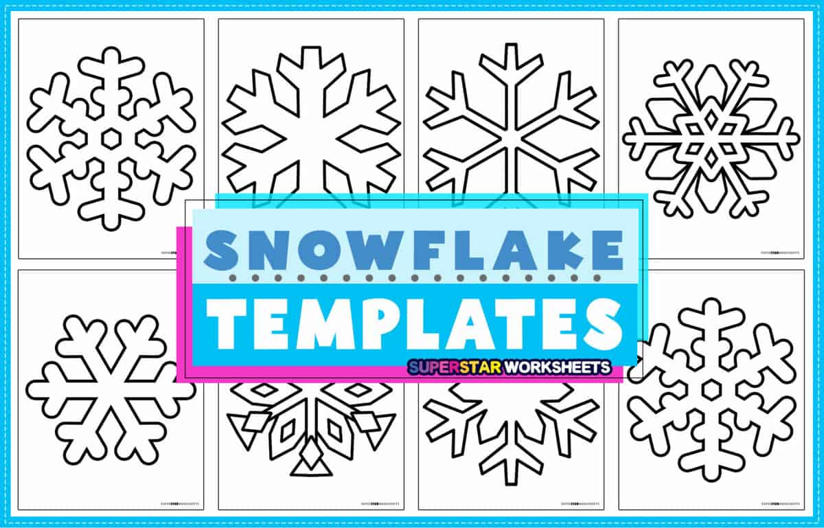 Snowflake Templates (Free Printables) - Superstar Worksheets pertaining to Free Printable Snowflake Template