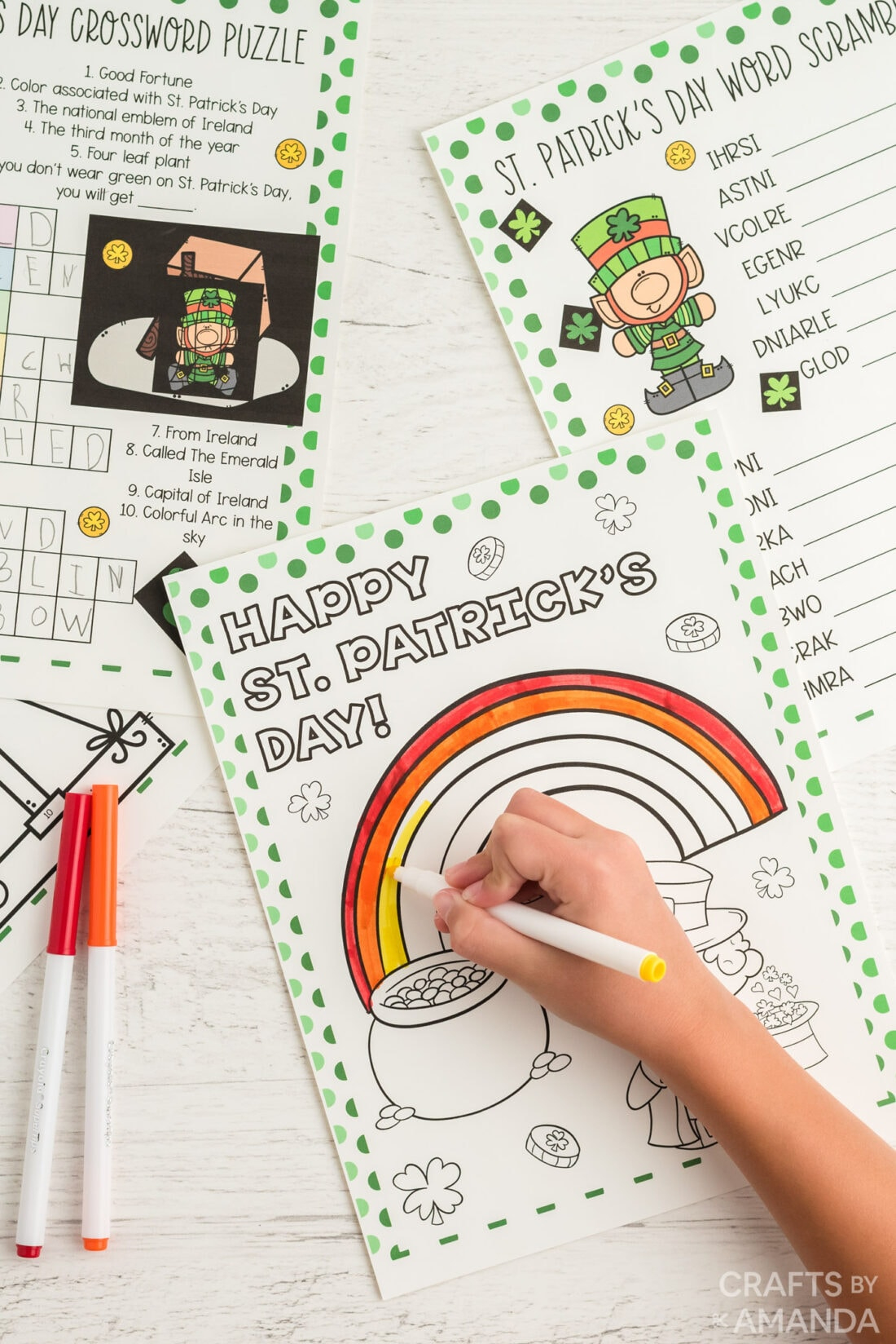 St. Patrick&#039;S Day Activity Sheets - Craftsamanda - Free Printables pertaining to St Patricks Day Crafts For Kids Printable