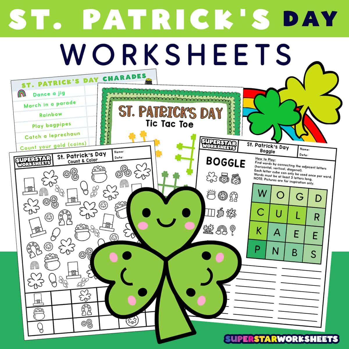 St Patrick'S Day Worksheets (Free Printables) - Superstar Worksheets within Free Printable St Patrick'S Day Worksheets