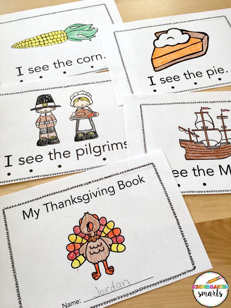 Thanksgiving Sight Word Book With A Freebie - Kindergarten Smarts with Free Printable Books For Preschoolers
