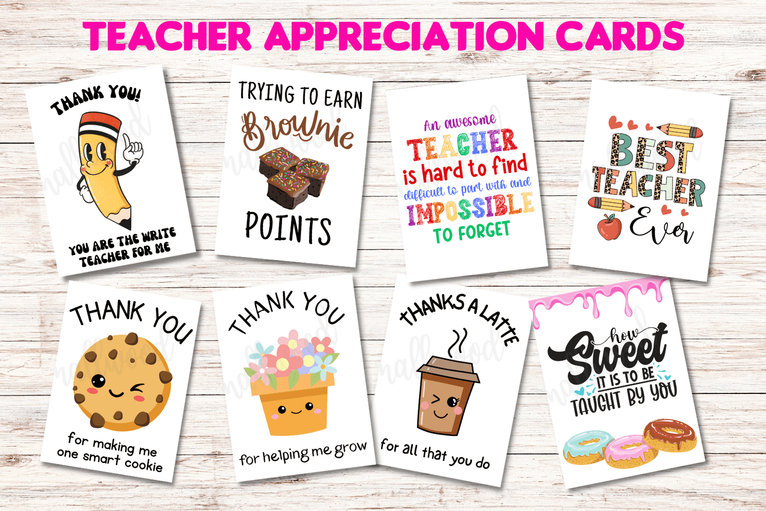 The Best Teacher Thank You Cards (21 Free Printables) - Cassie with regard to Thank You Card For Teachers Printable Free