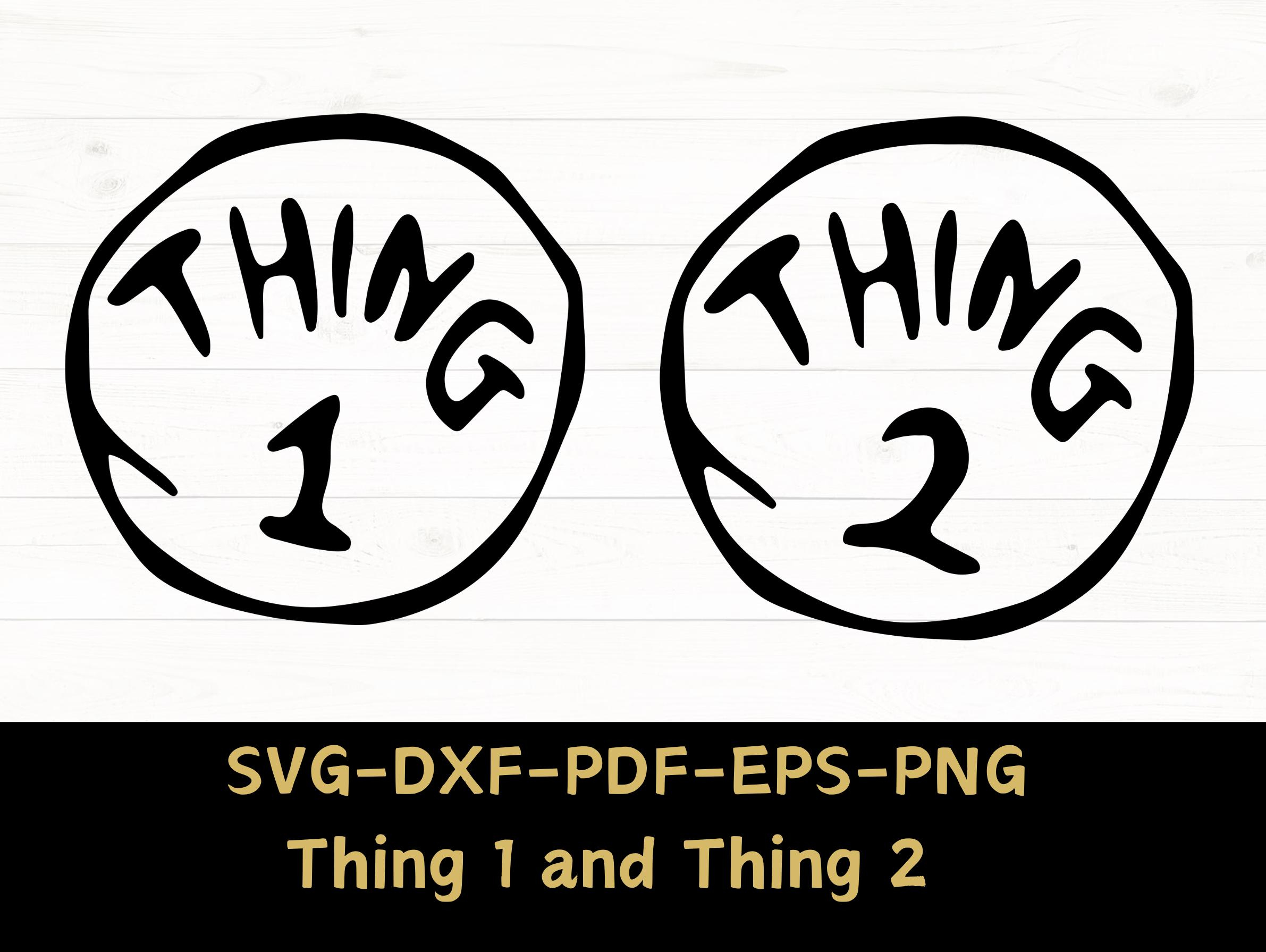 Thing 2 Pdf - Etsy pertaining to Thing One Thing Two Printable