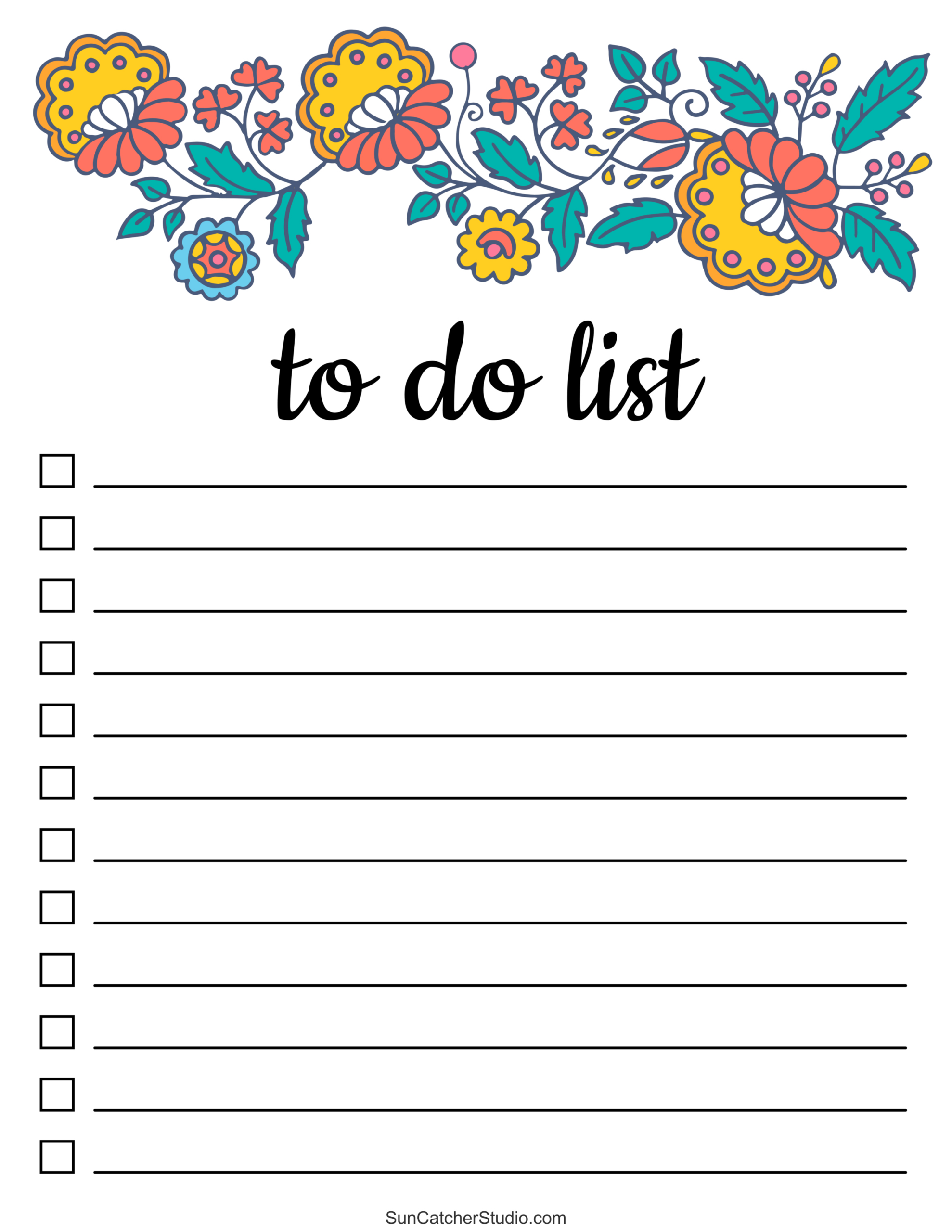 To Do List (Free Printable Pdf Templates) – Things To Do – Free intended for Things to Do List Printable