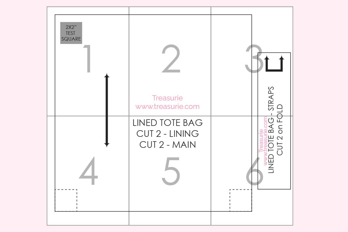 Tote Bag Pattern - Free, Easy Printable Pdf! | Treasurie regarding Printable Tote Bag Pattern Template