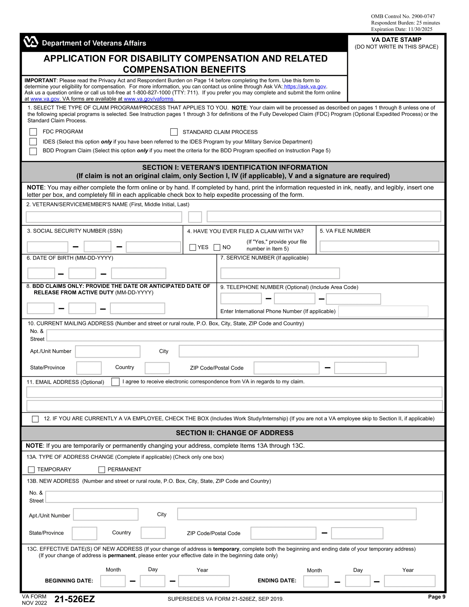 Va 21-526Ez Form 2024-2025 - Fill Online With Pdf Guru regarding Va Form 21 526ez Printable