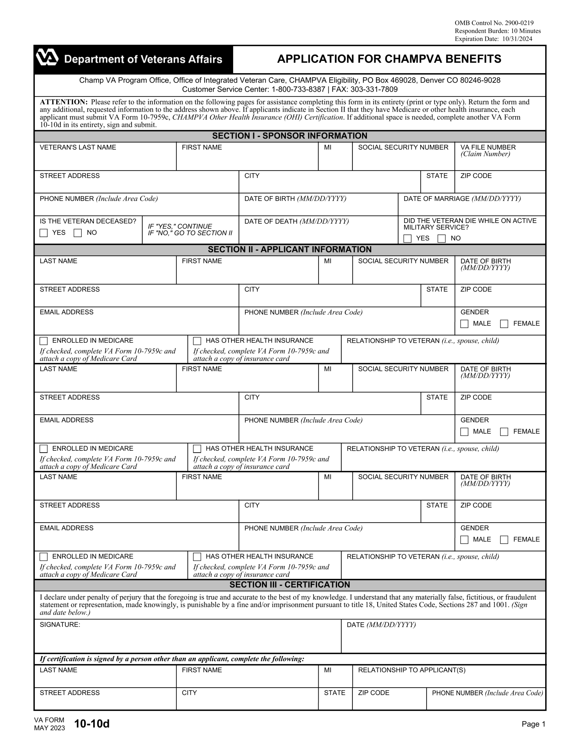 Va Form 10-10D 2024-2025 - Fill Forms Online - Pdf Guru with regard to Va Form 10 10d Printable