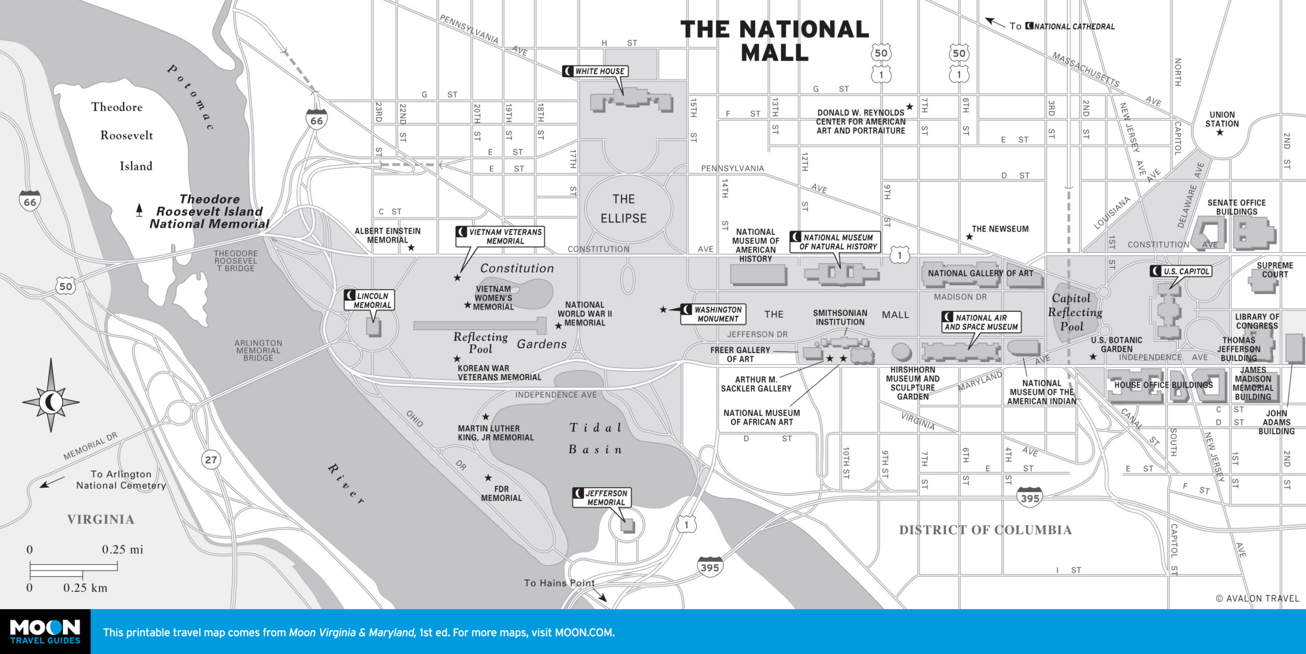 Washington Dc | Moon Travel Guides pertaining to Washington Dc Visitors Map Printable