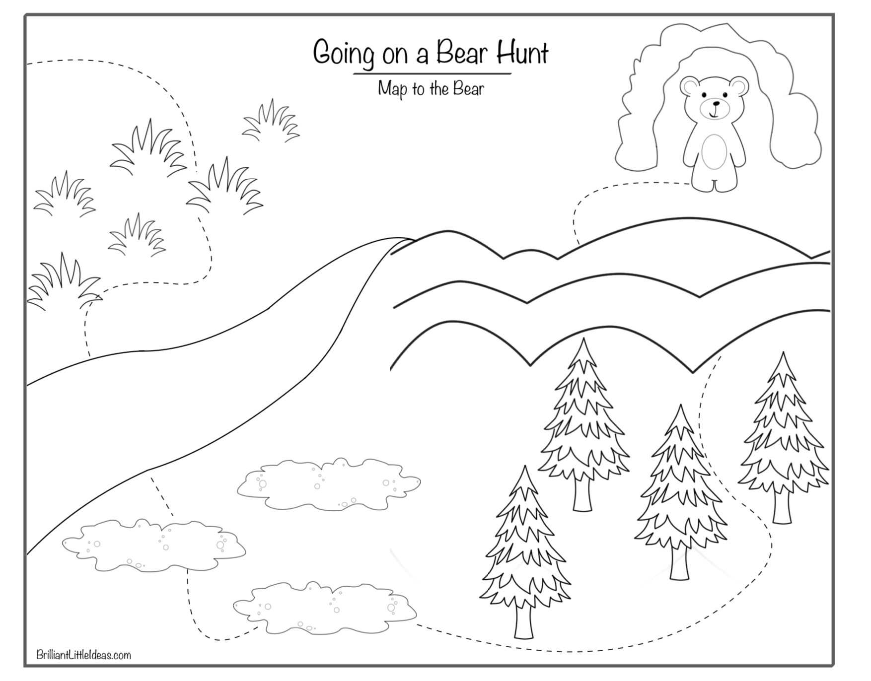 We'Re Going On A Bear Hunt Book, Games And Activities – English inside Going On A Bear Hunt Printables