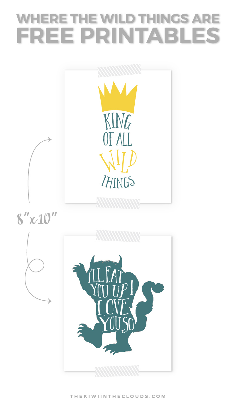 Where The Wild Things Are Nursery + Free Printables with Where The Wild Things Are Free Printables