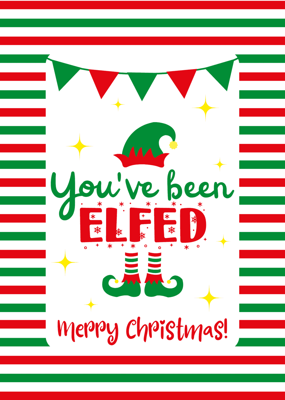 You'Ve Been Elfed Free Printables - Prudent Penny Pincher regarding You'Ve Been Elfed Printable